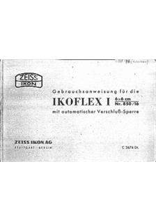 Zeiss Ikon Ikoflex 1 -Series manual. Camera Instructions.